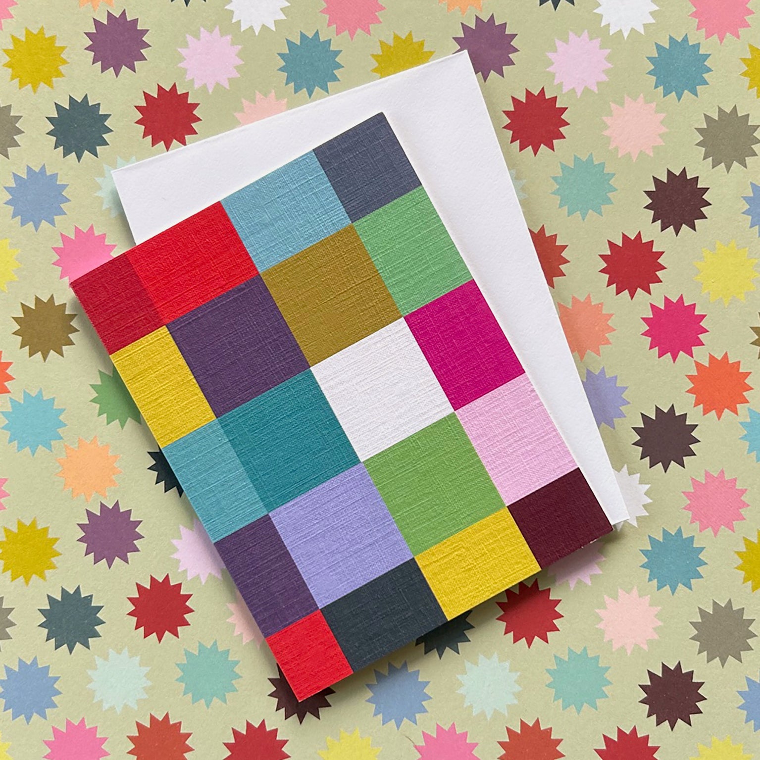 WTW102 mini squares greetings card