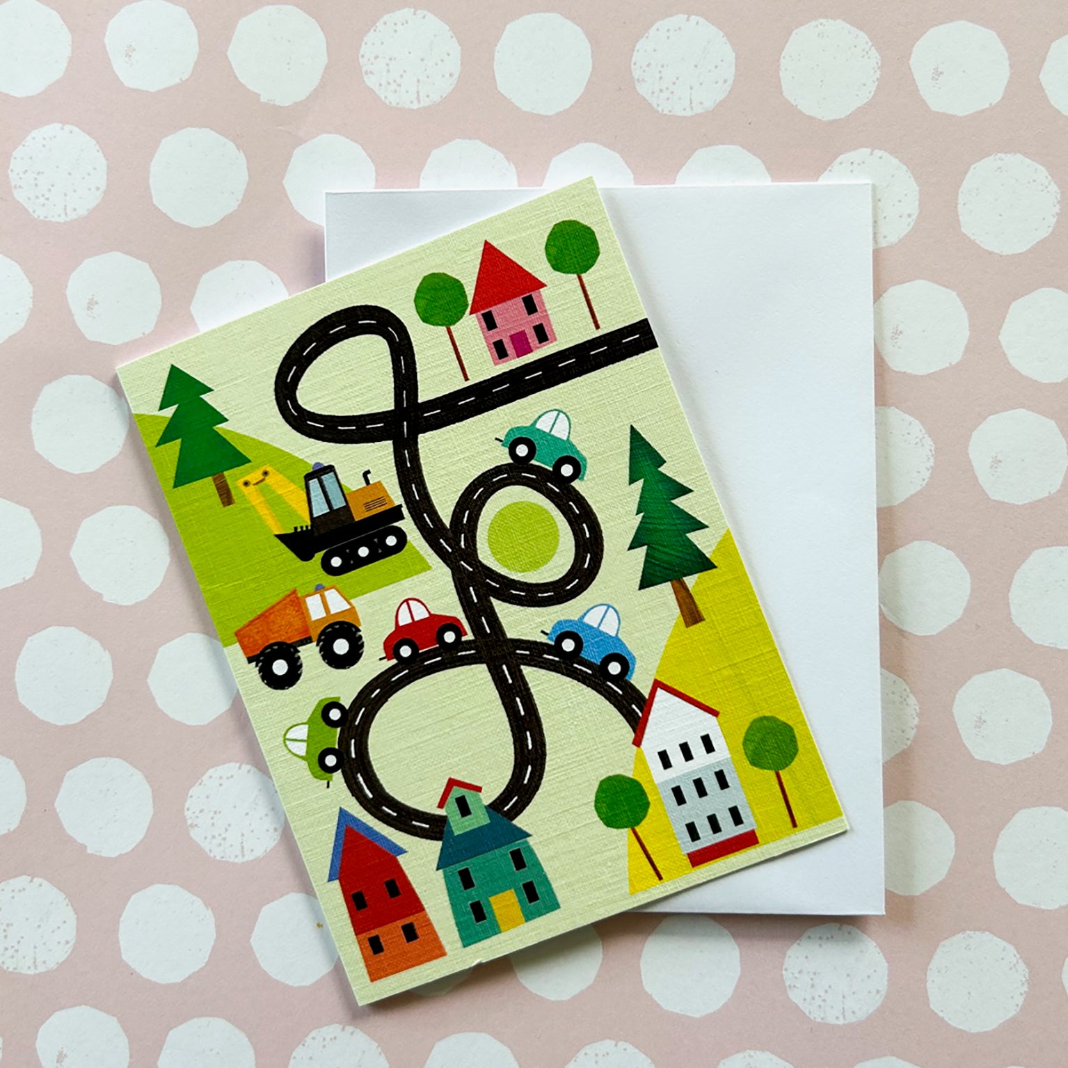 WTW118 mini road greetings card
