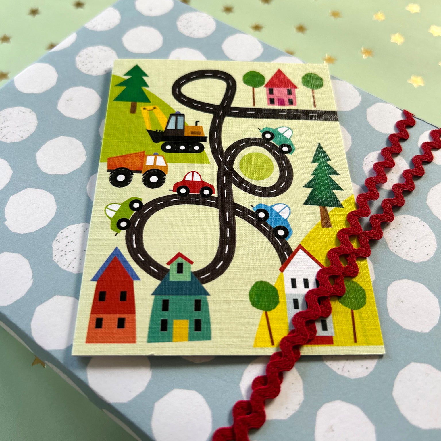 WP118 road wrapping paper
