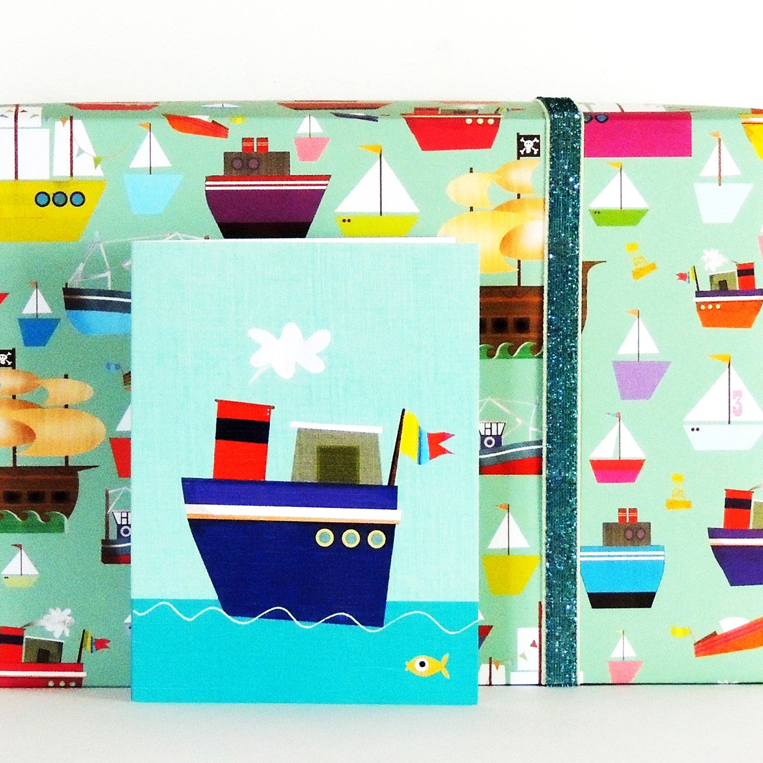 WTW36 mini boat greetings card