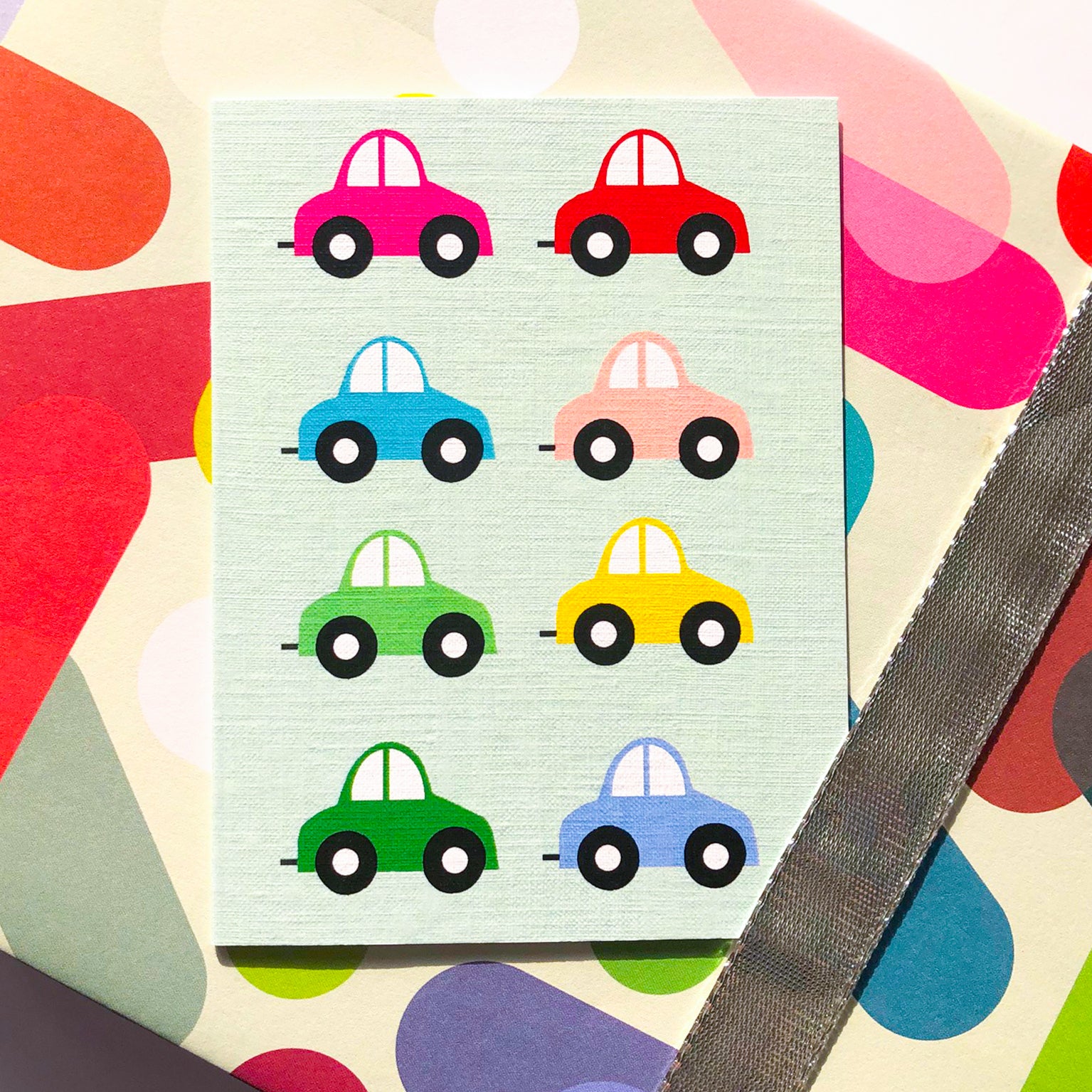WTW99 mini cars greetings card
