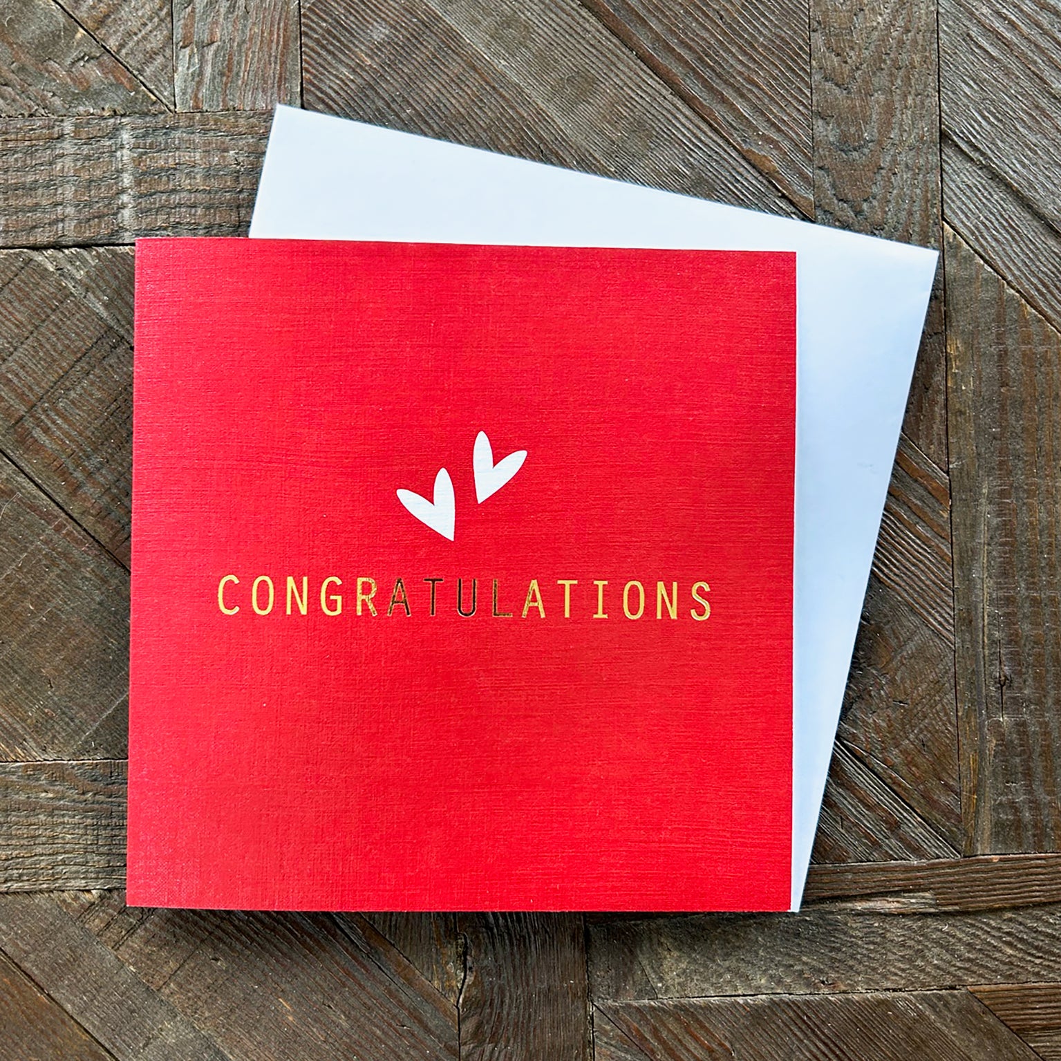 AH18 gold foiled congratulations card
