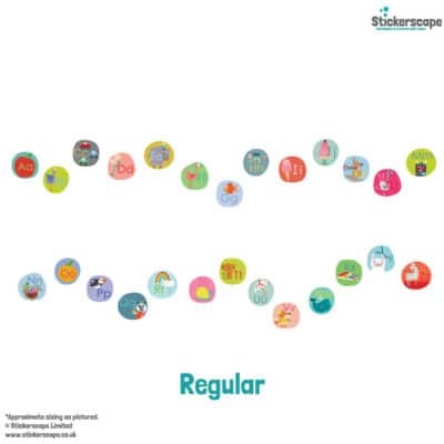 WS14 Alphabet Wall Sticker Pack - regular size