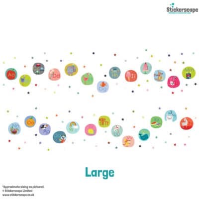 WS15 Alphabet Wall Sticker Pack - large size