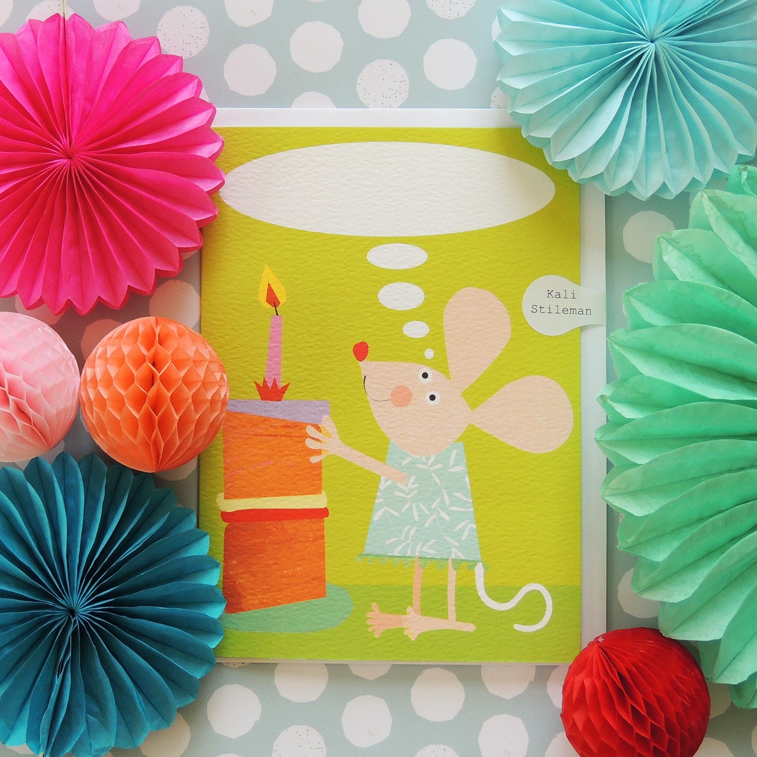 BB12 personalised little mouse card