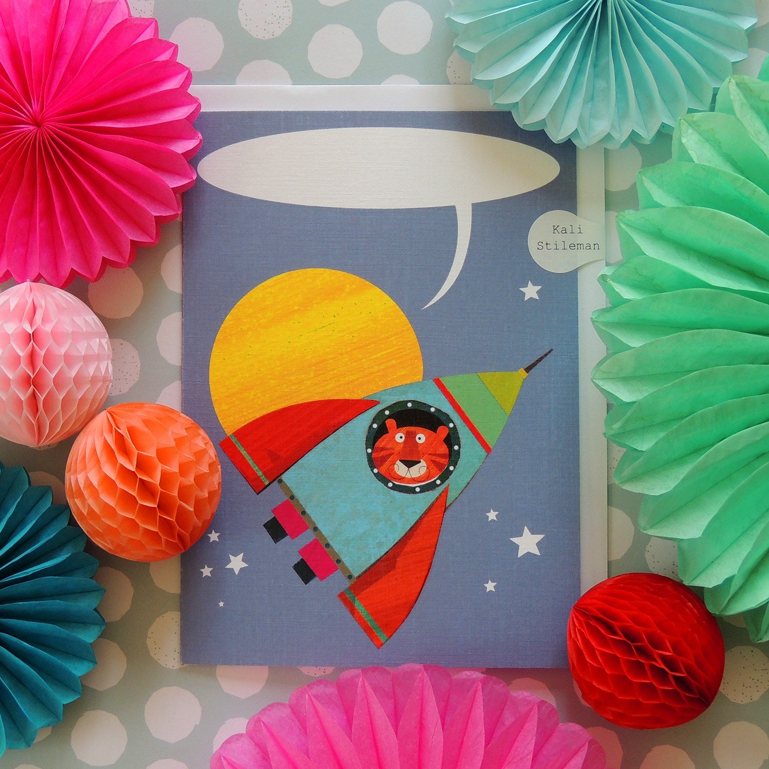 BB27 personalised rocket tiger card