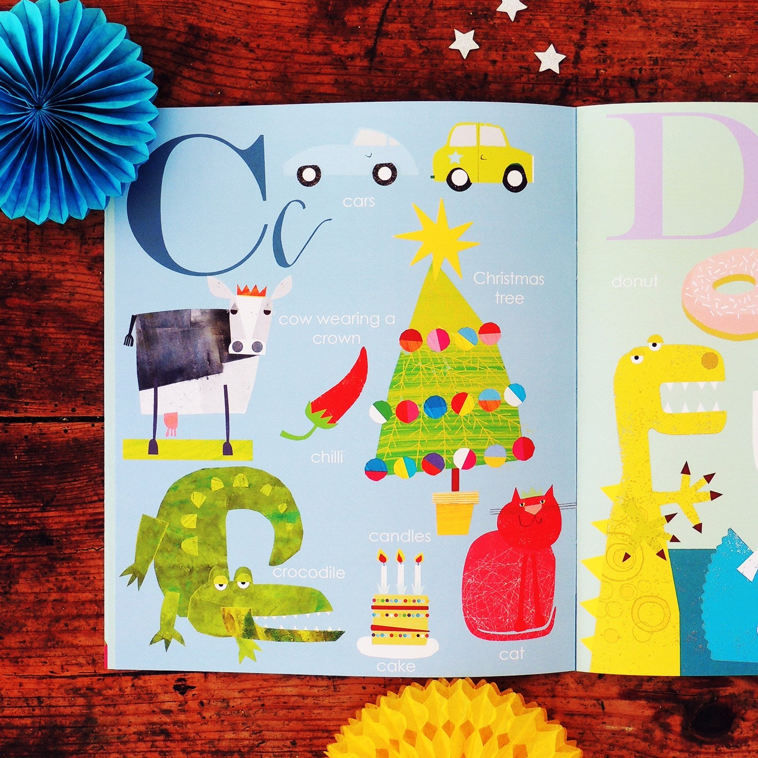 BK01 personalised Christmas alphabet book