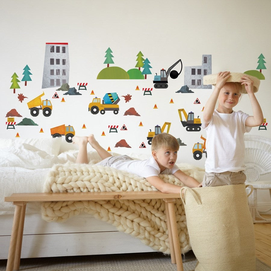 WS08 Construction Wall Sticker Pack