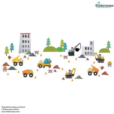 WS08 Construction Wall Sticker Pack
