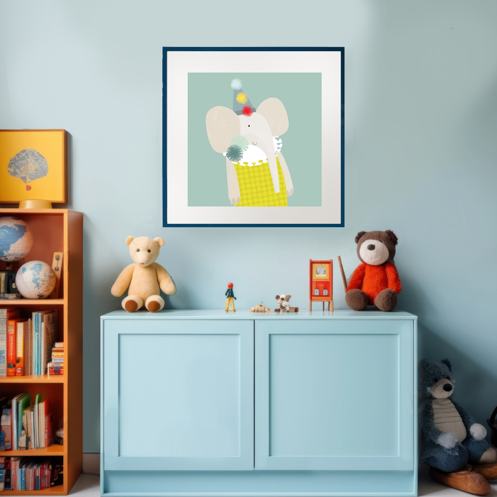 PT20 Felt Elephant Art Print