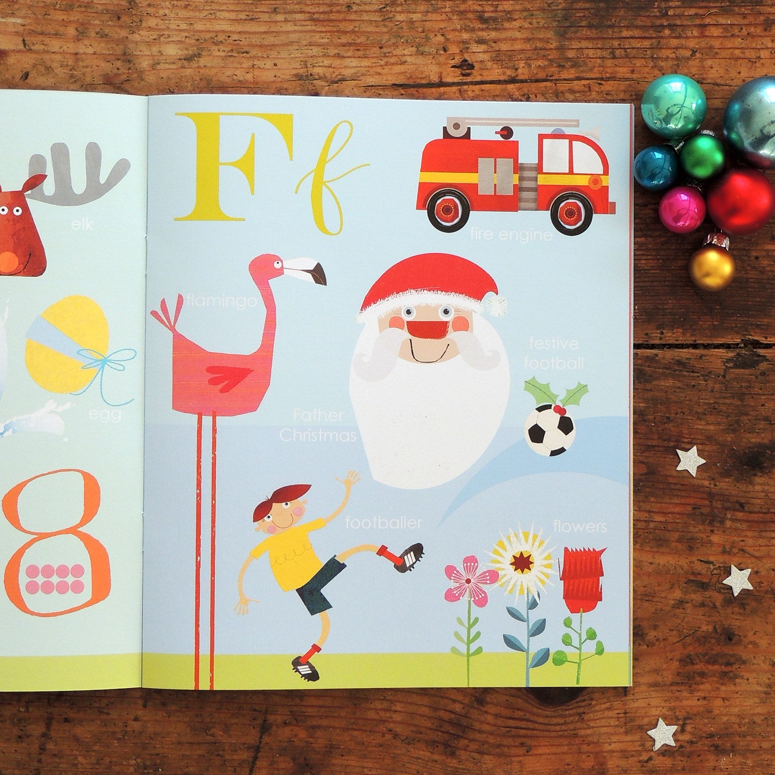 BK01 personalised Christmas alphabet book