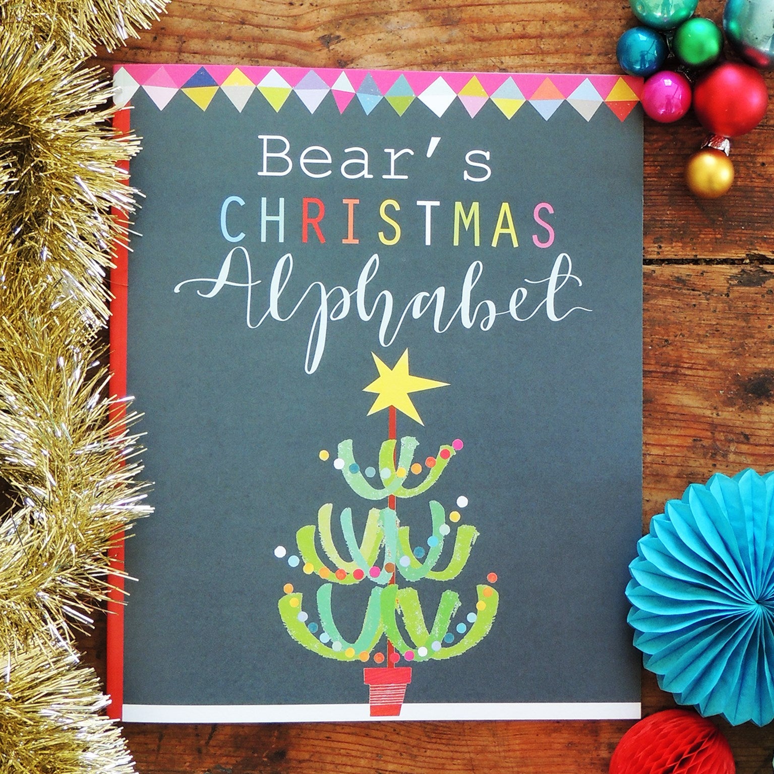 BK01 personalised Christmas alphabet book