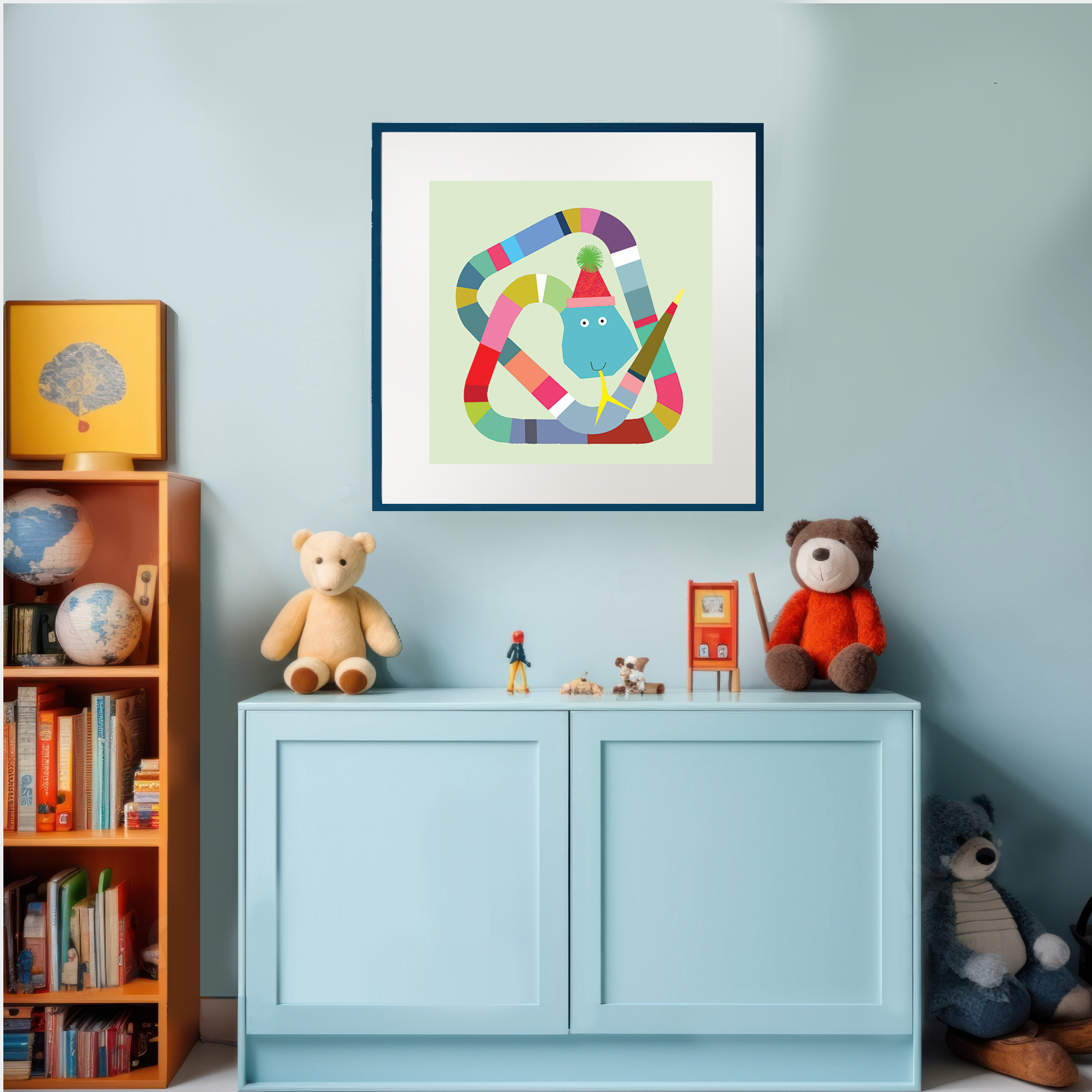 PT35 Stripy Snake Art Print