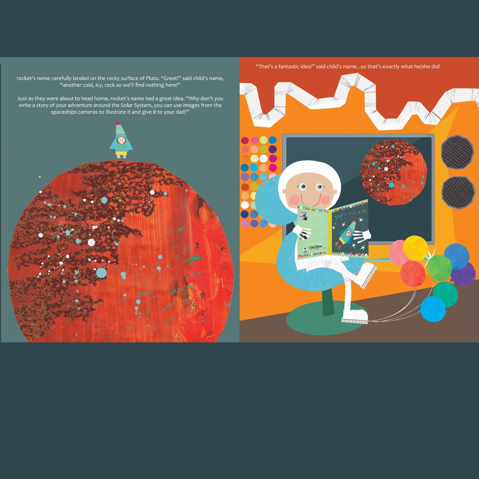 BK03 personalised birthday space book