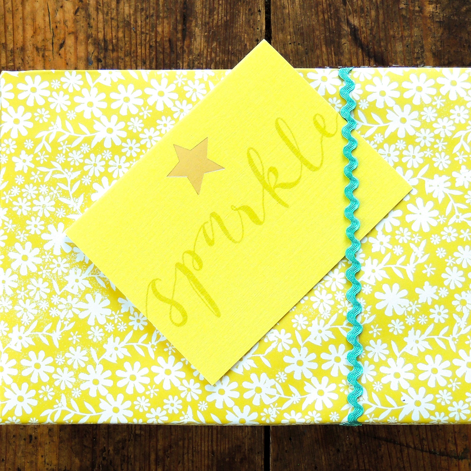 KBW13 mini gold foiled sparkle card
