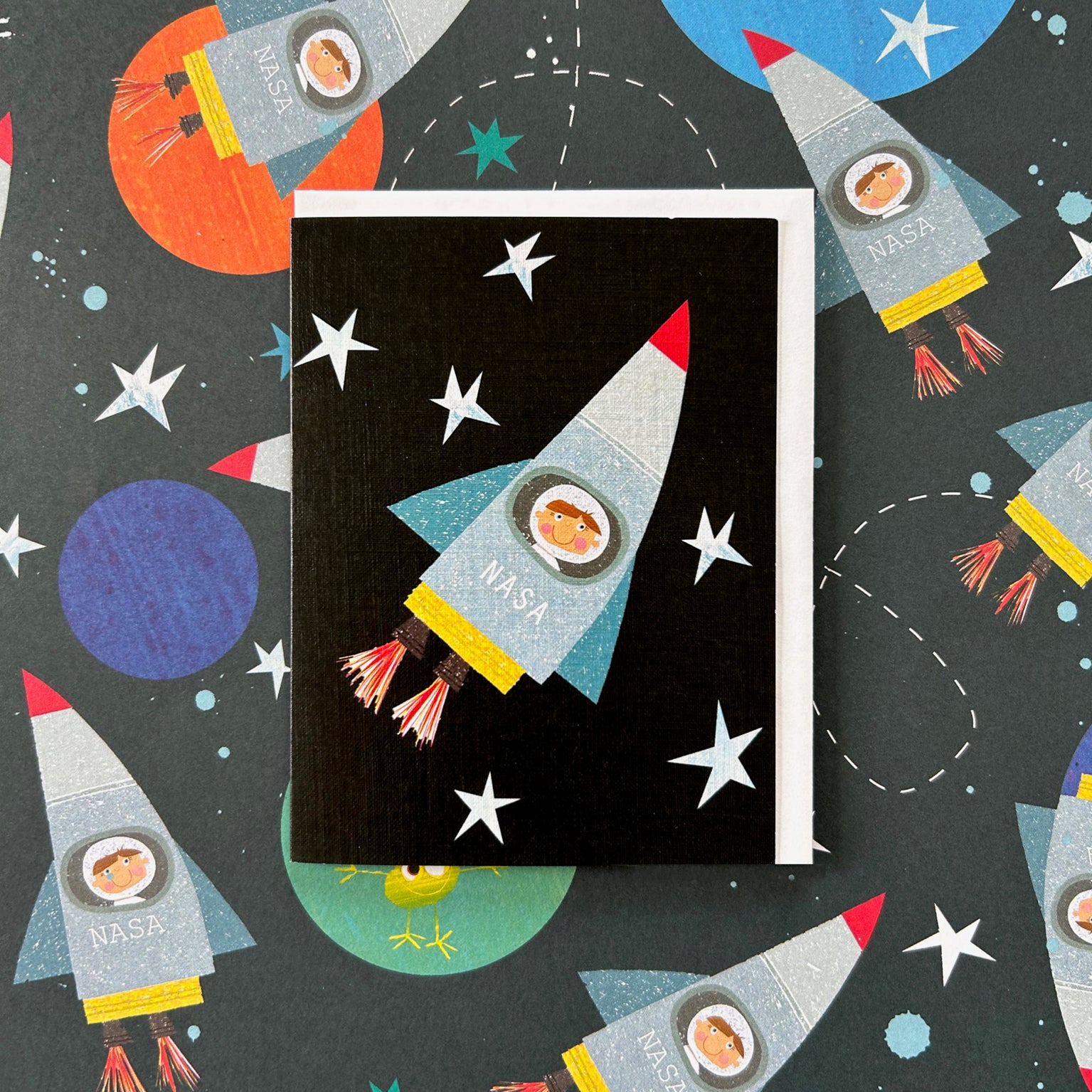 KTW36 mini spaceman greetings card