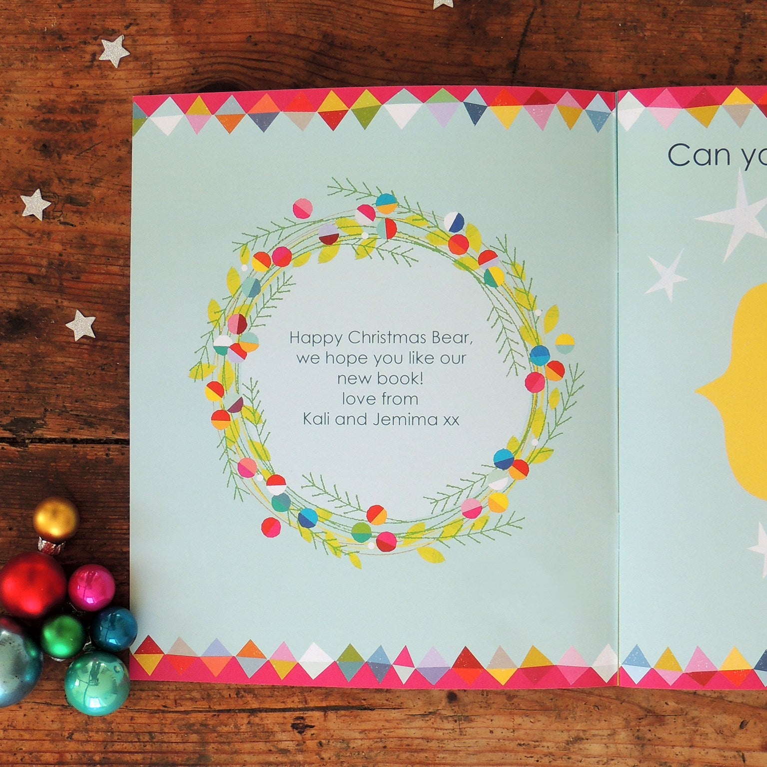 BK01 personalised Christmas alphabet book