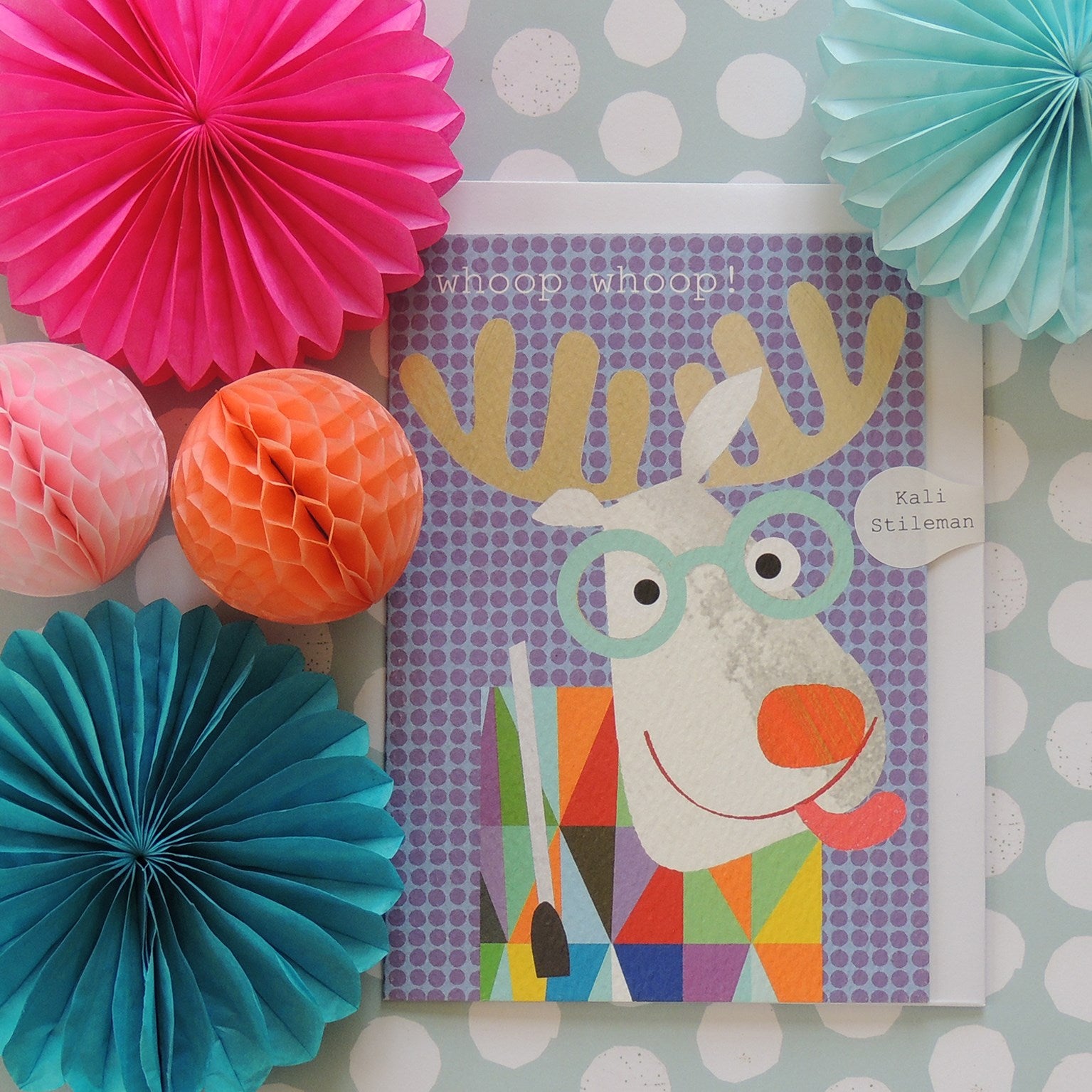 OS01 moose happy birthday card