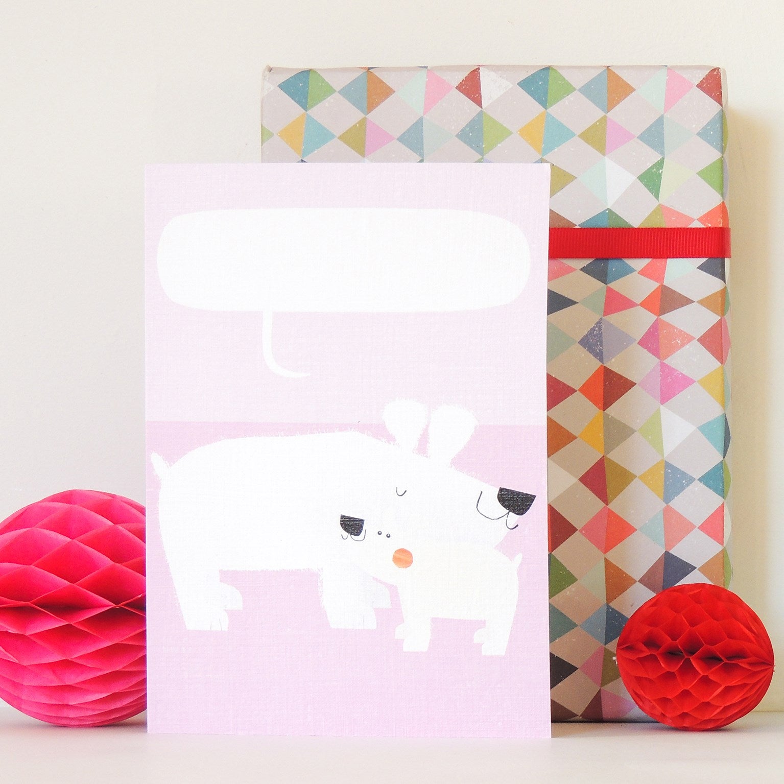 PL14 personalised polar bears card