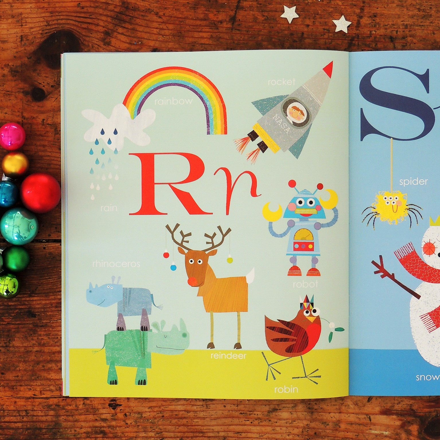 BK01 personalised Christmas alphabet book