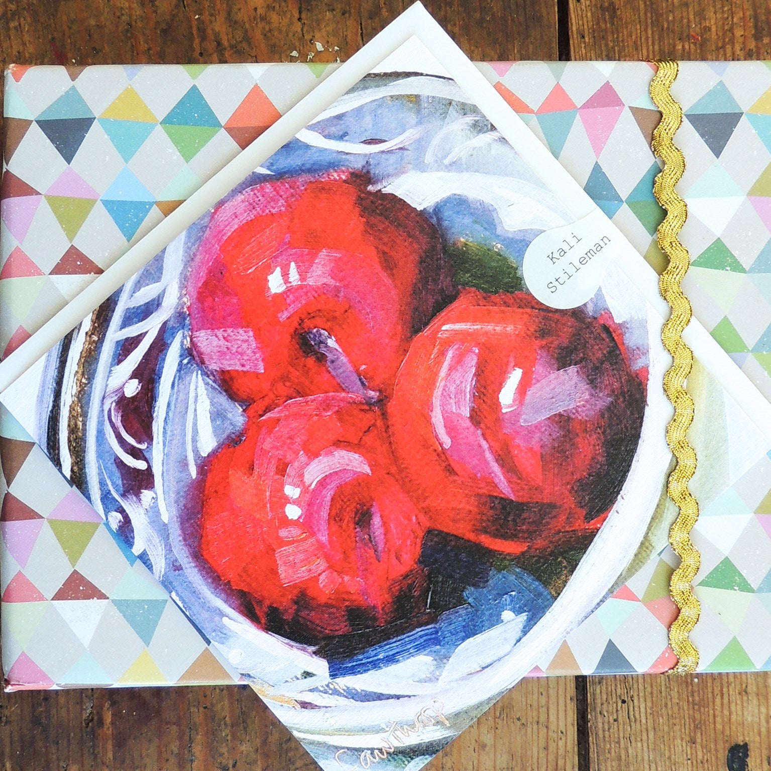 SF11 plums greetings card