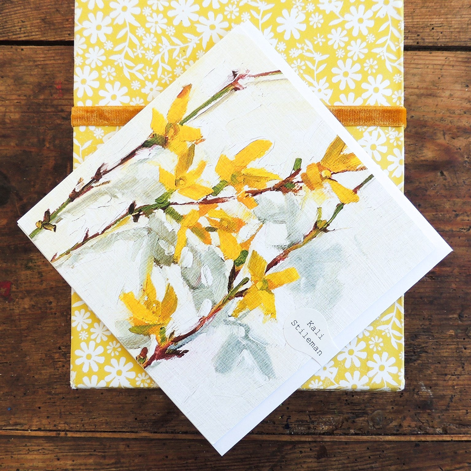 SF15 forsythia greetings card