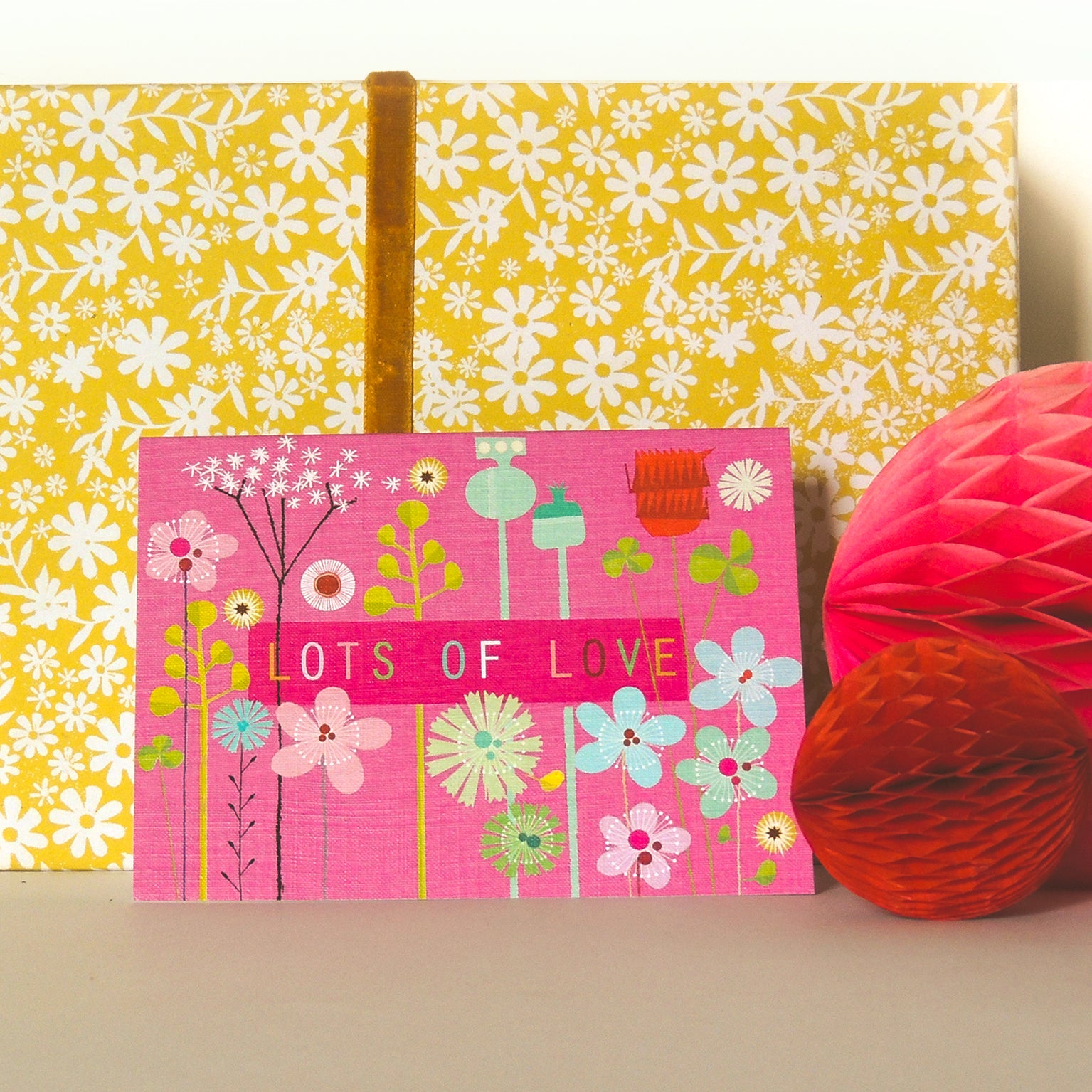 TW510 mini floral lots of love card