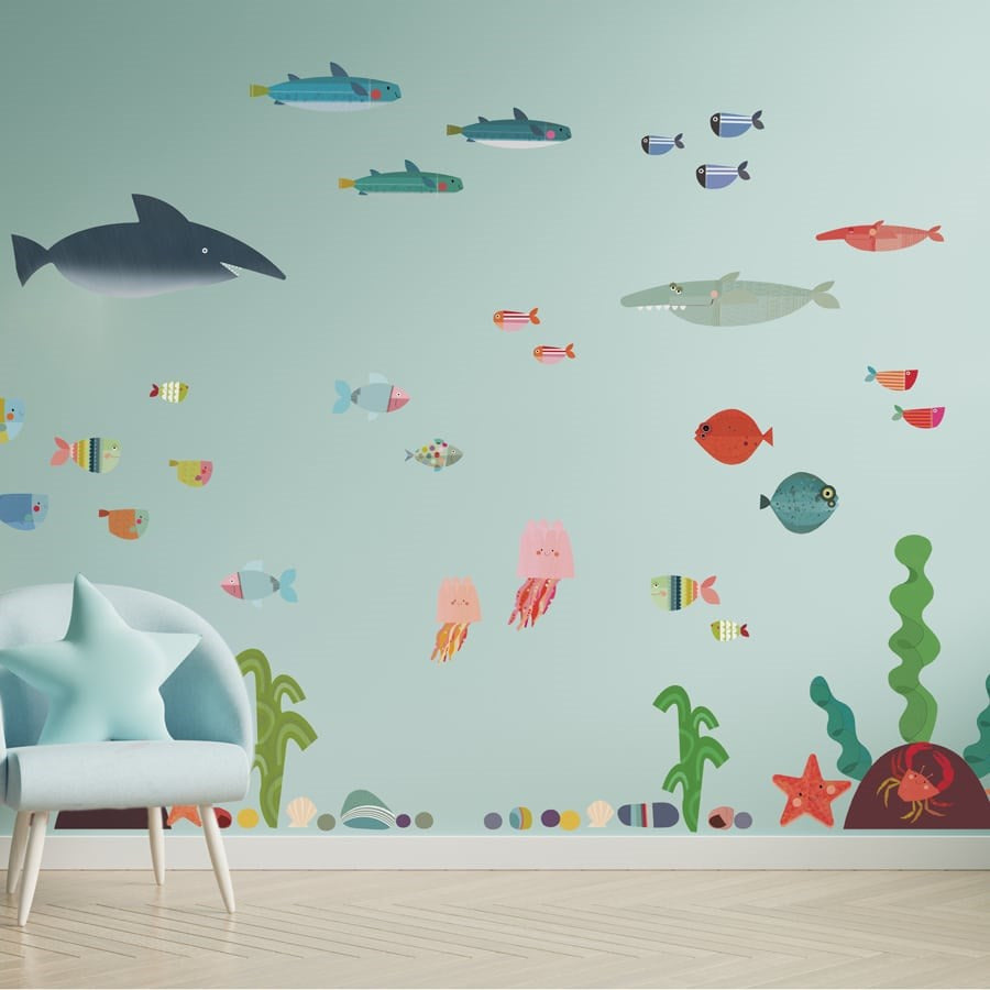 WS12 Underwater Wall Sticker Pack - large size