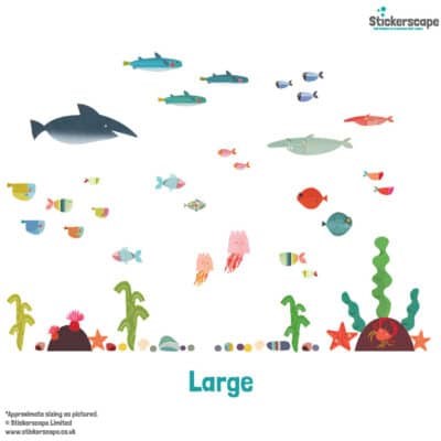 WS12 Underwater Wall Sticker Pack - large size