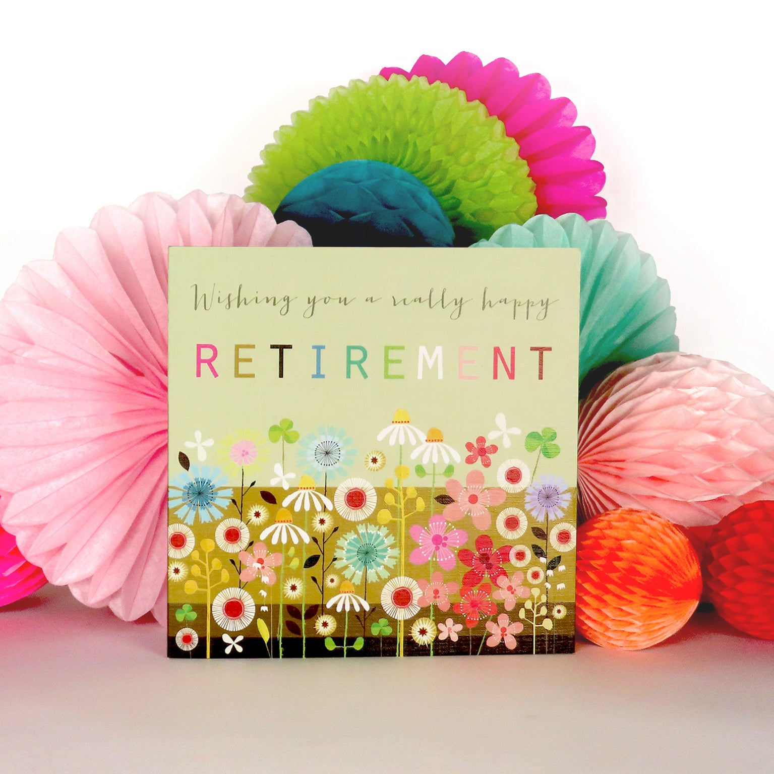 WO15 happy retirement greetings card