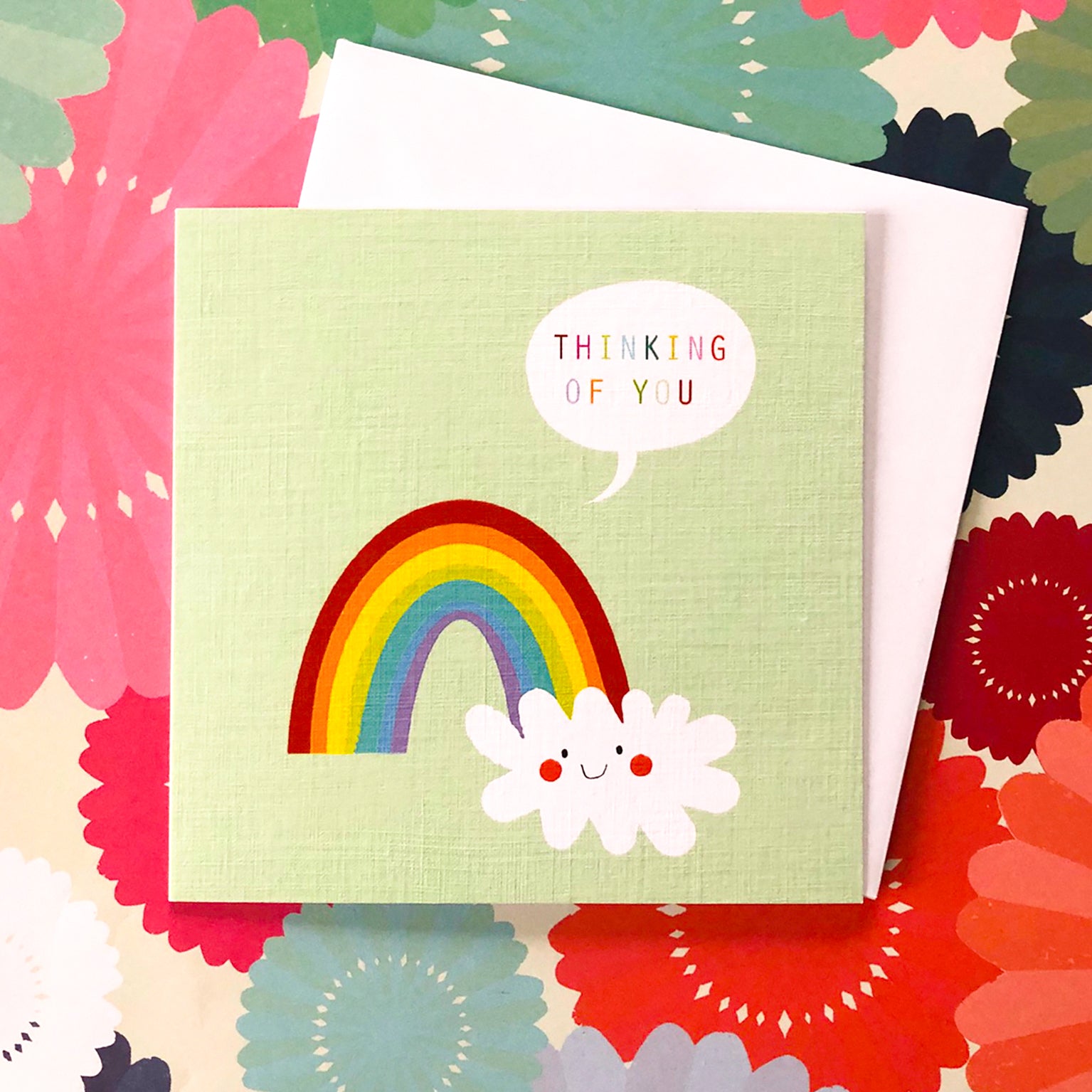 WO36 thinking of you rainbow card