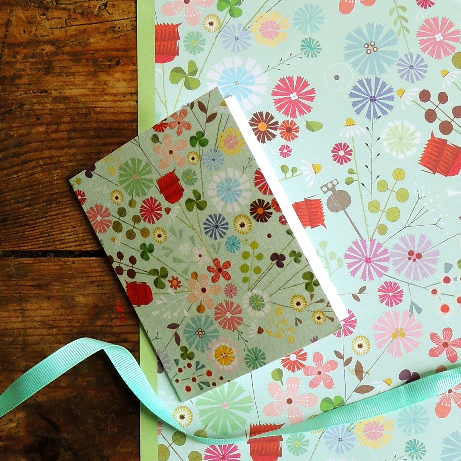 WTW98 mini floral greetings card