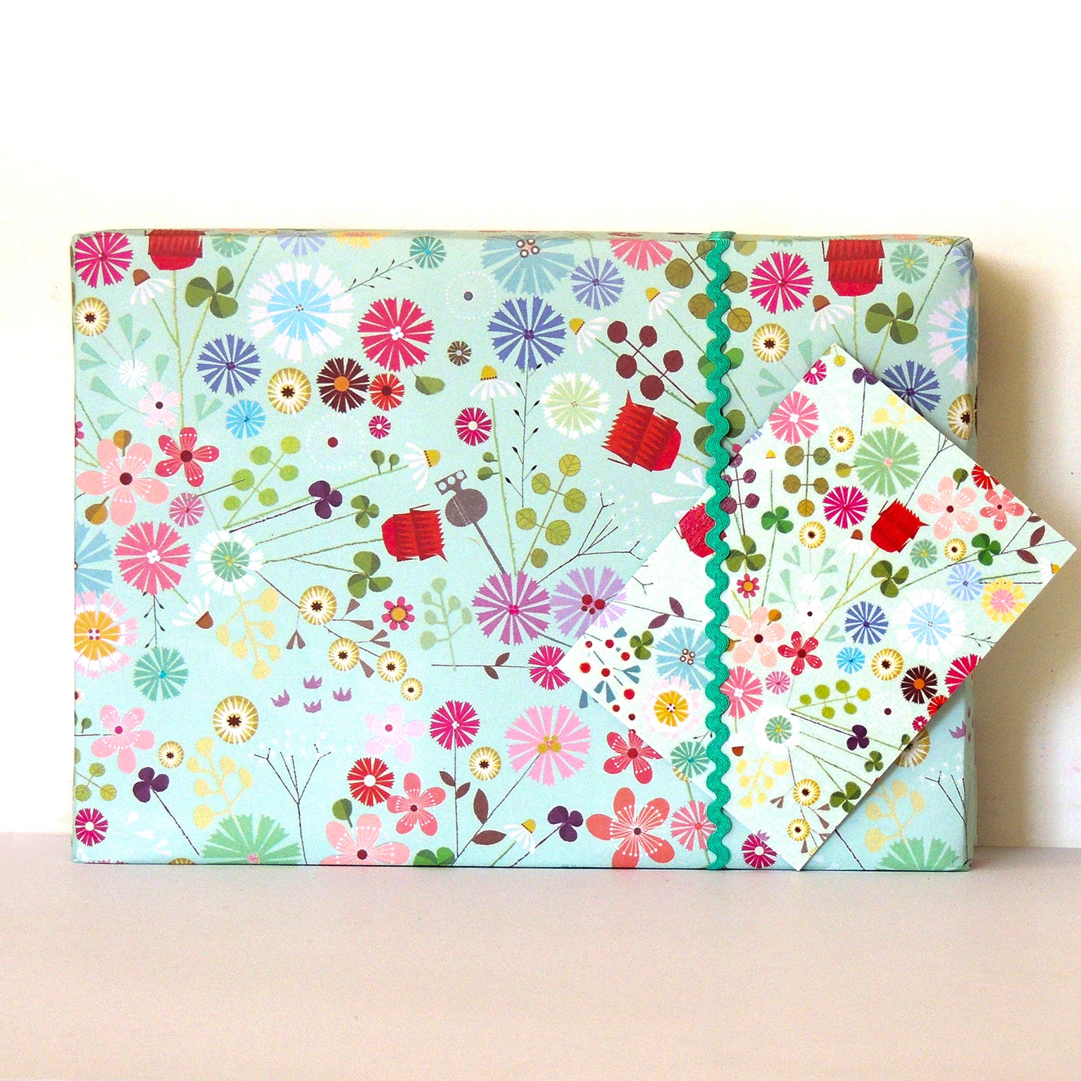 WTW98 mini floral greetings card