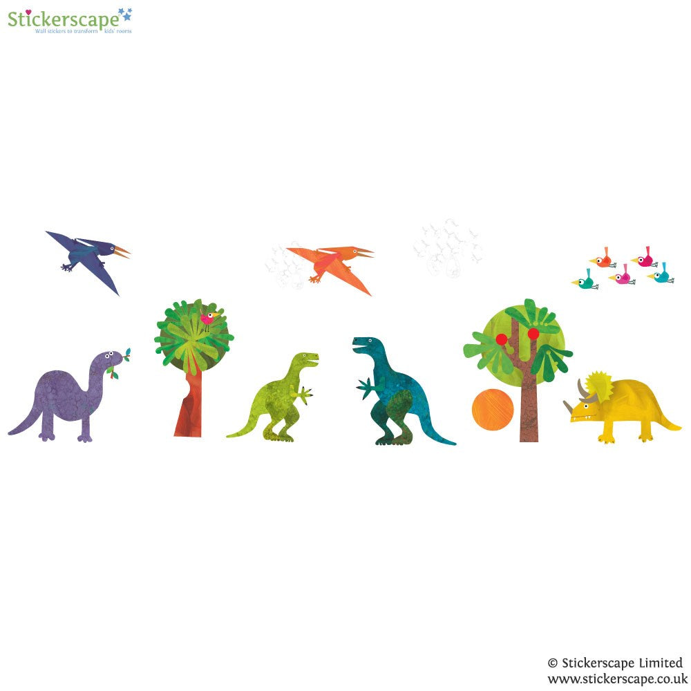 WS02 Dinosaur Collection Wall Sticker Pack - regular size