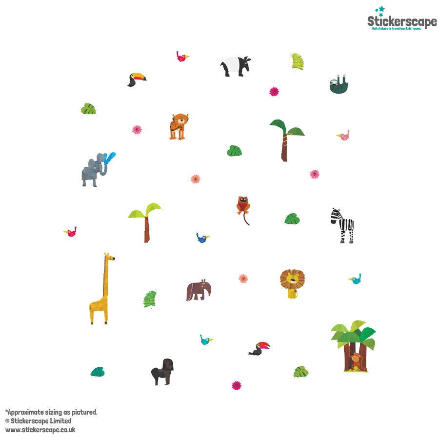 WS04 Jungle Wall Sticker Pack