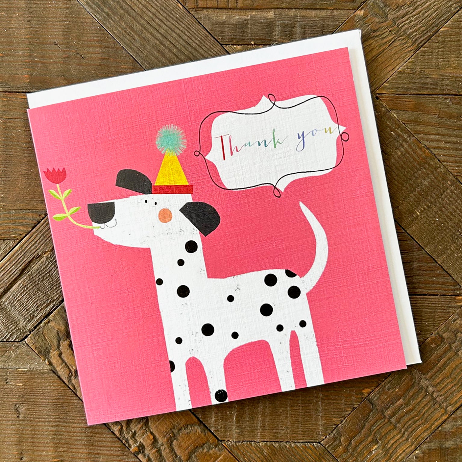 AA15 dalmatian thank you card