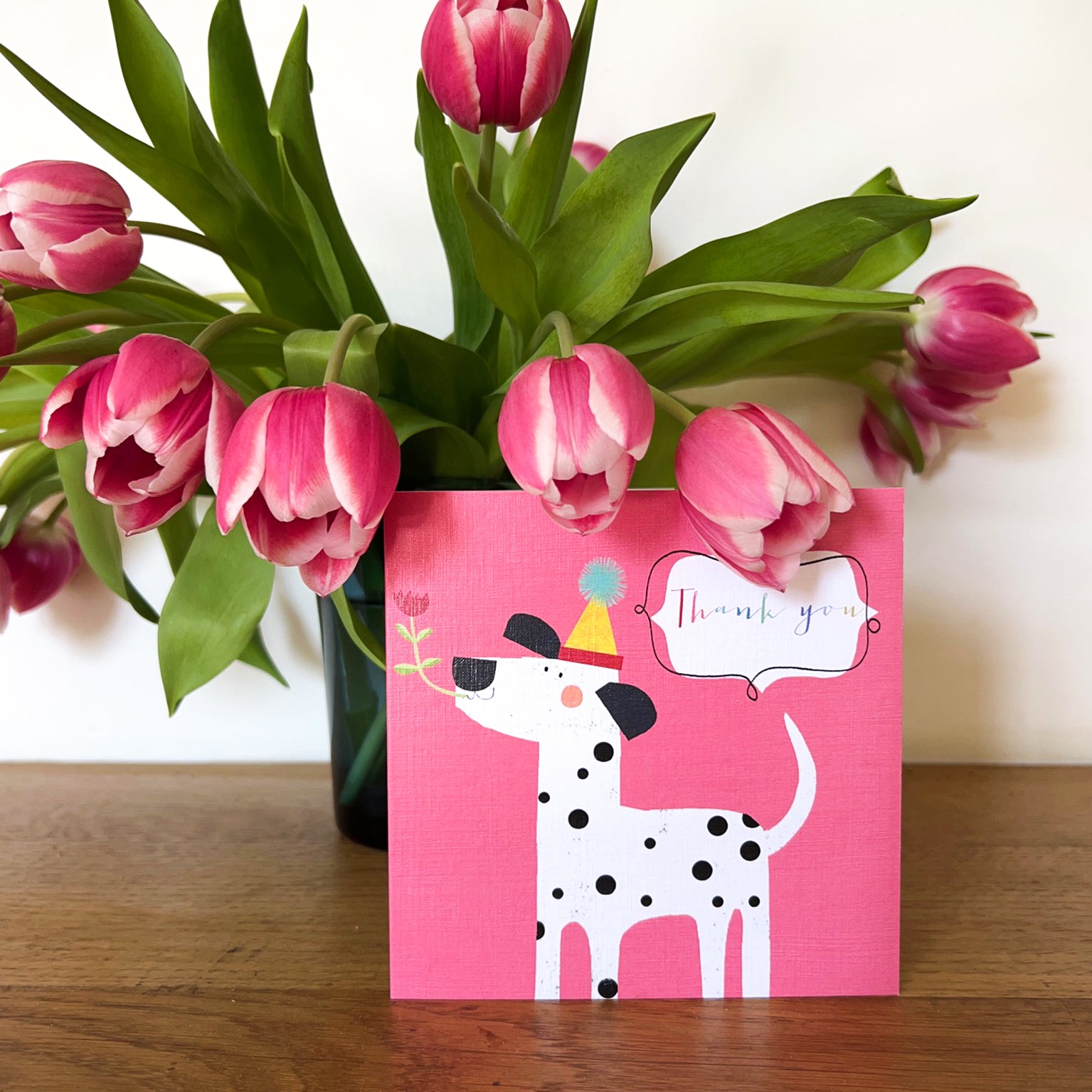 AA15 dalmatian thank you card