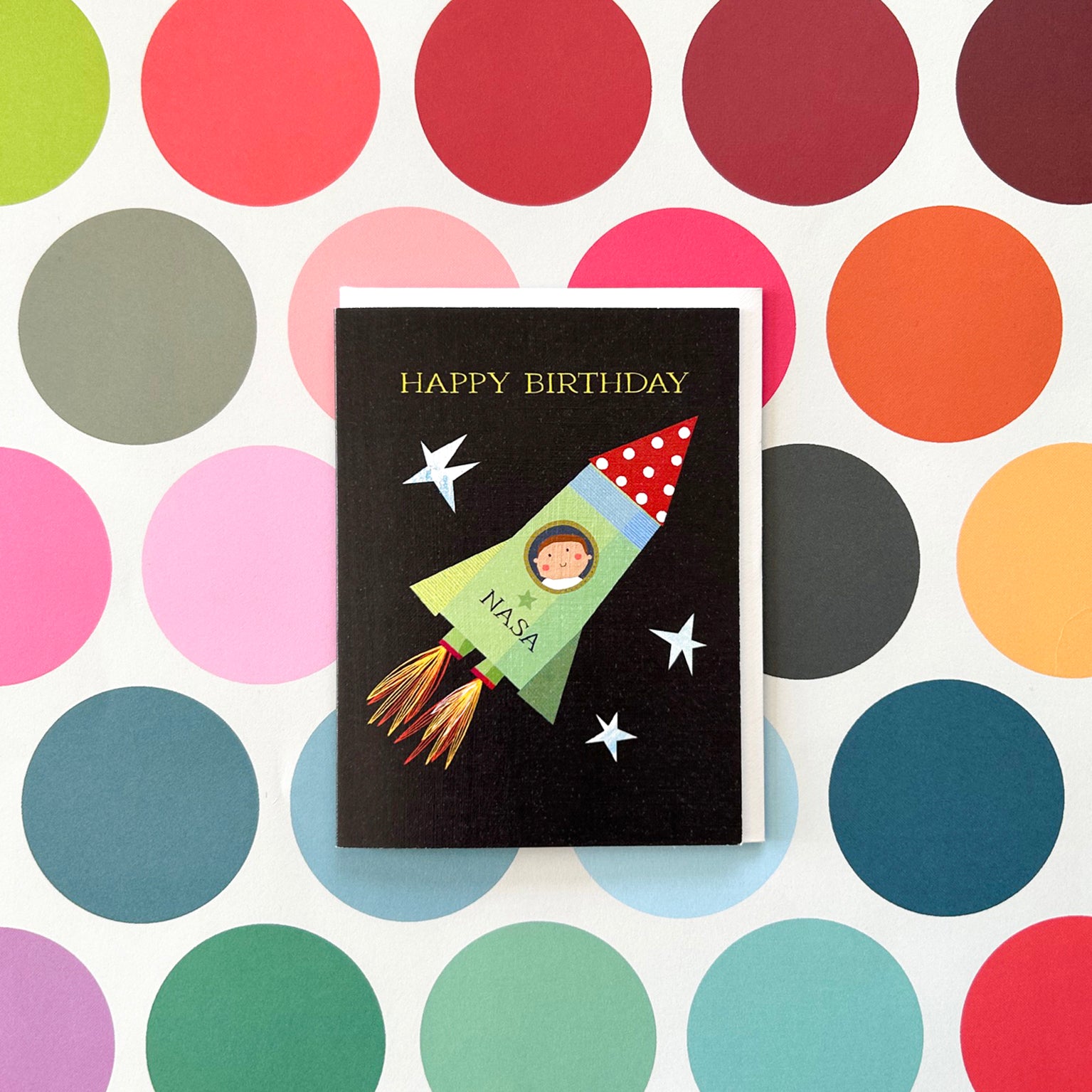 AL01 mini spaceman happy birthday card