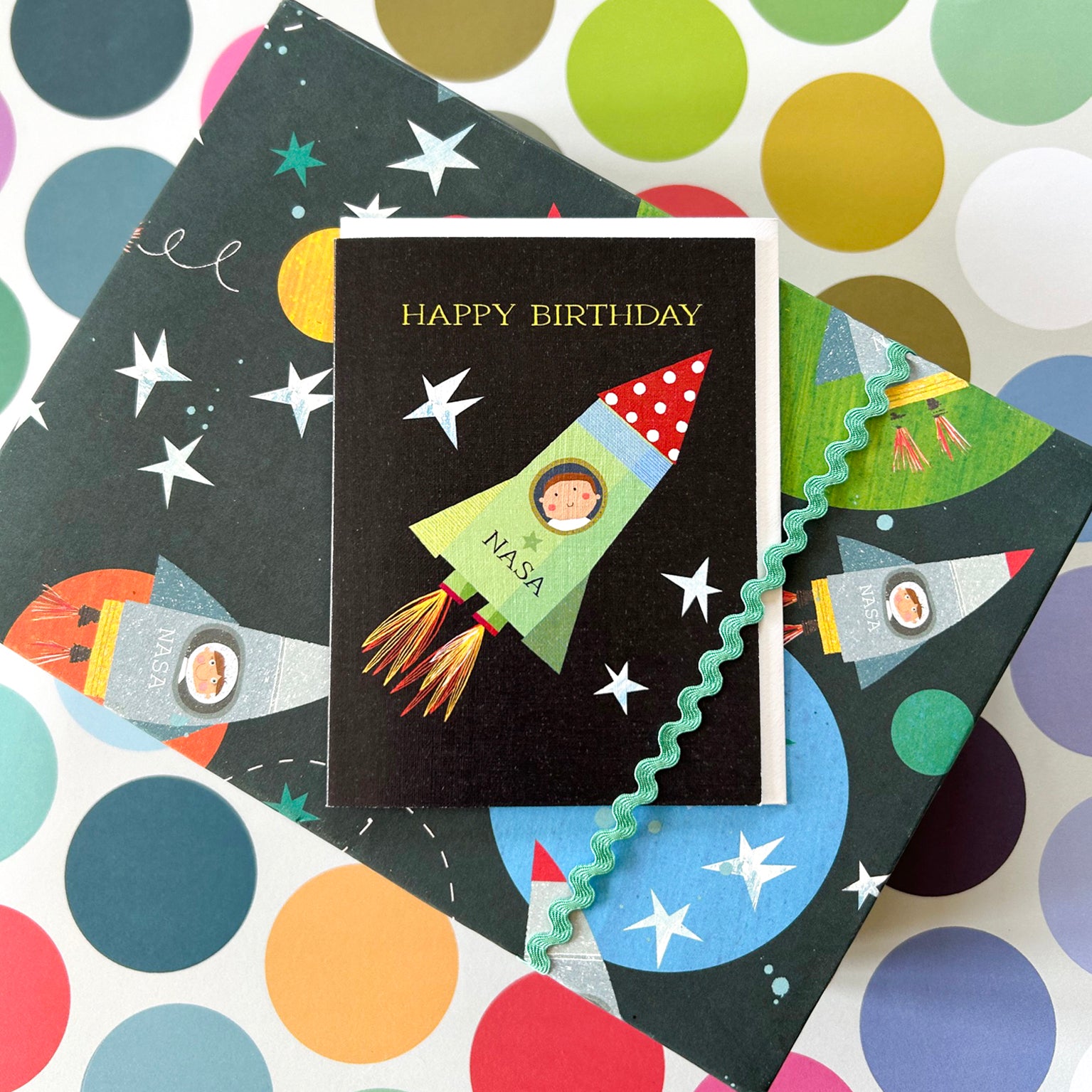AL01 mini spaceman happy birthday card