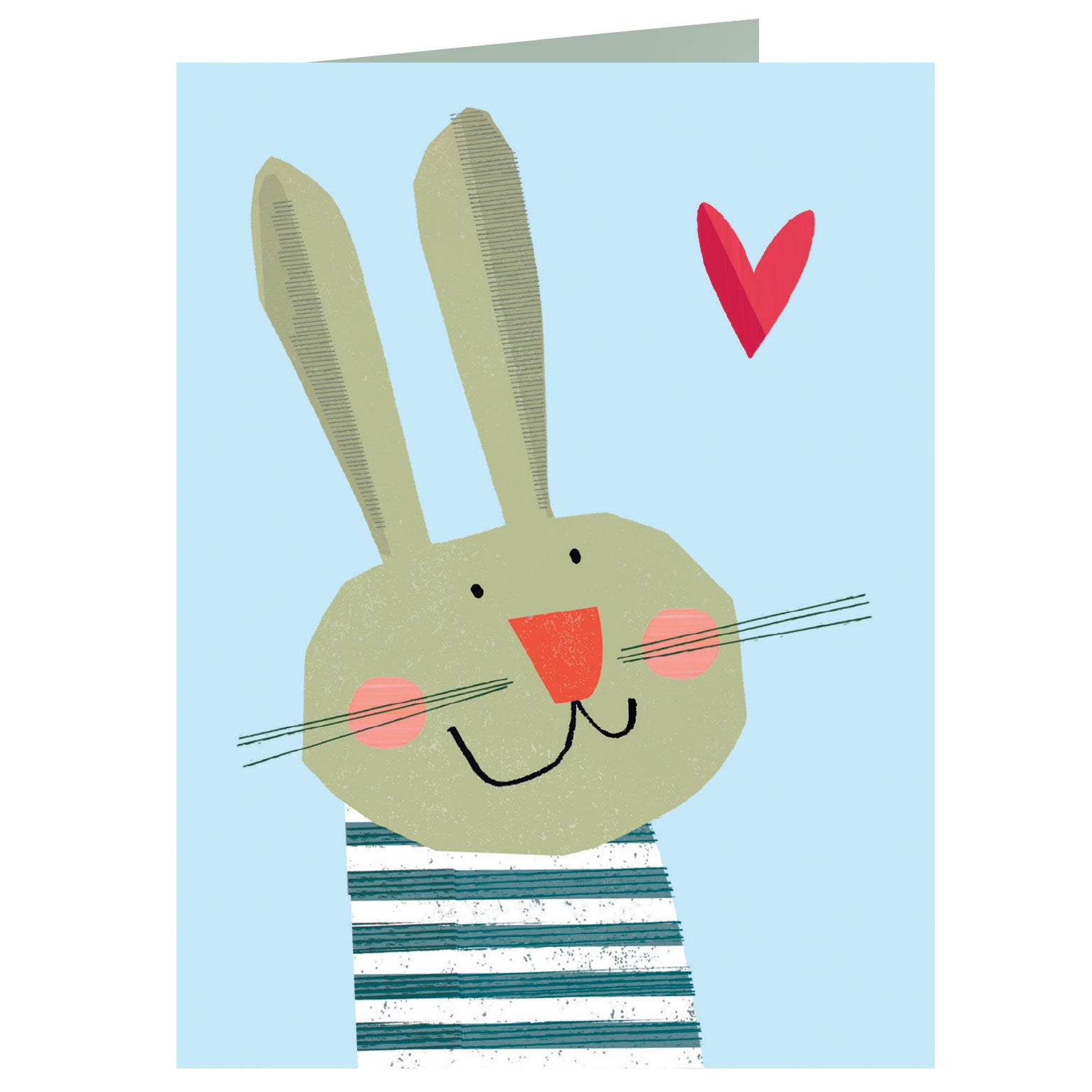 AL05 mini blue bunny card