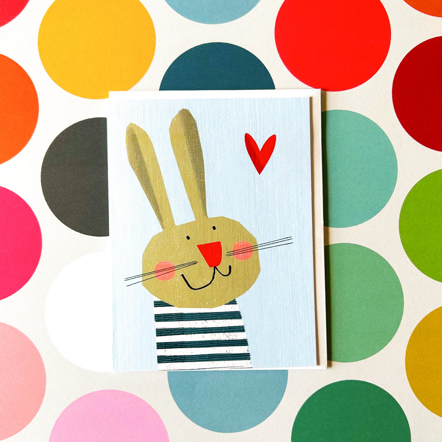 AL05 mini blue bunny card