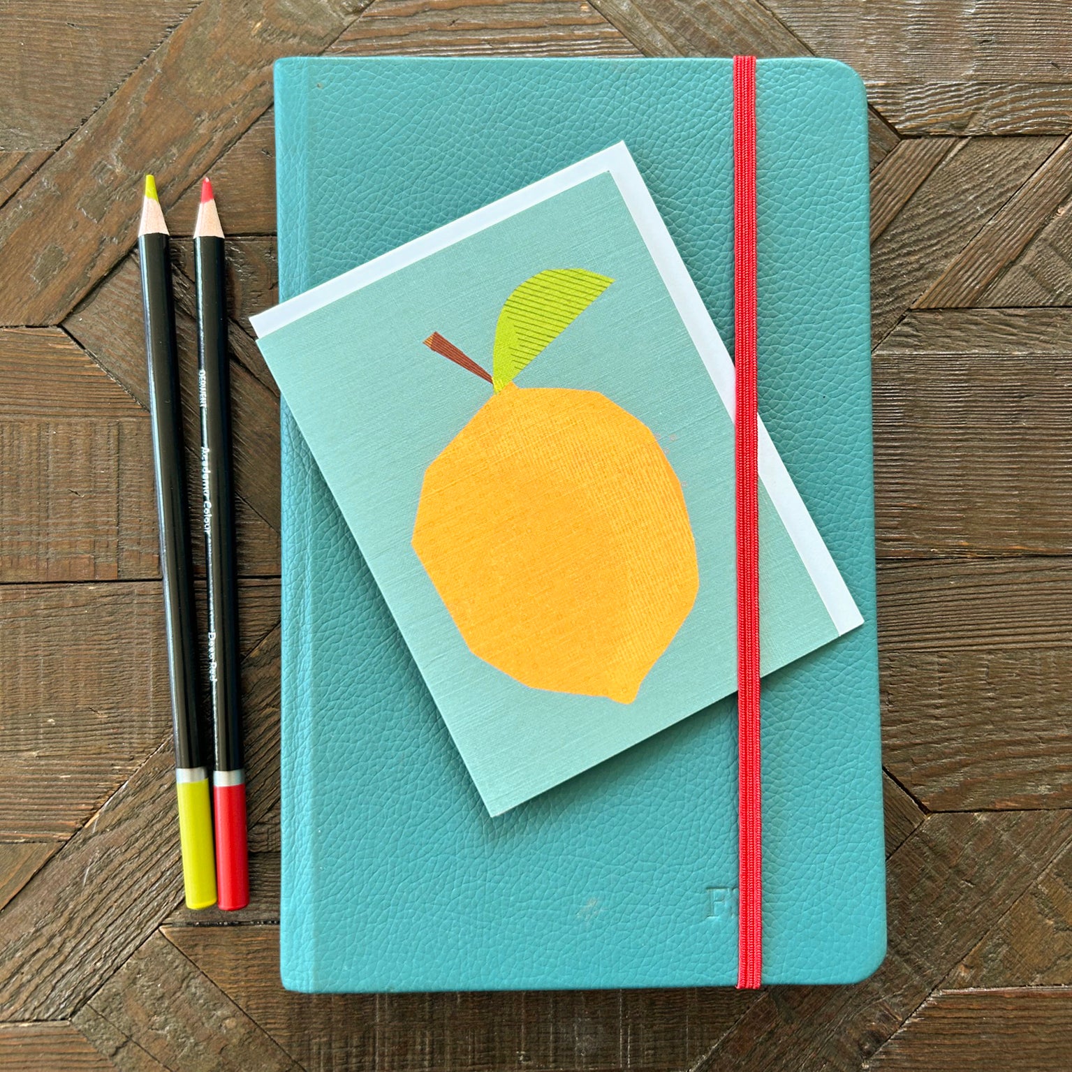 AL07 mini lemon greetings card