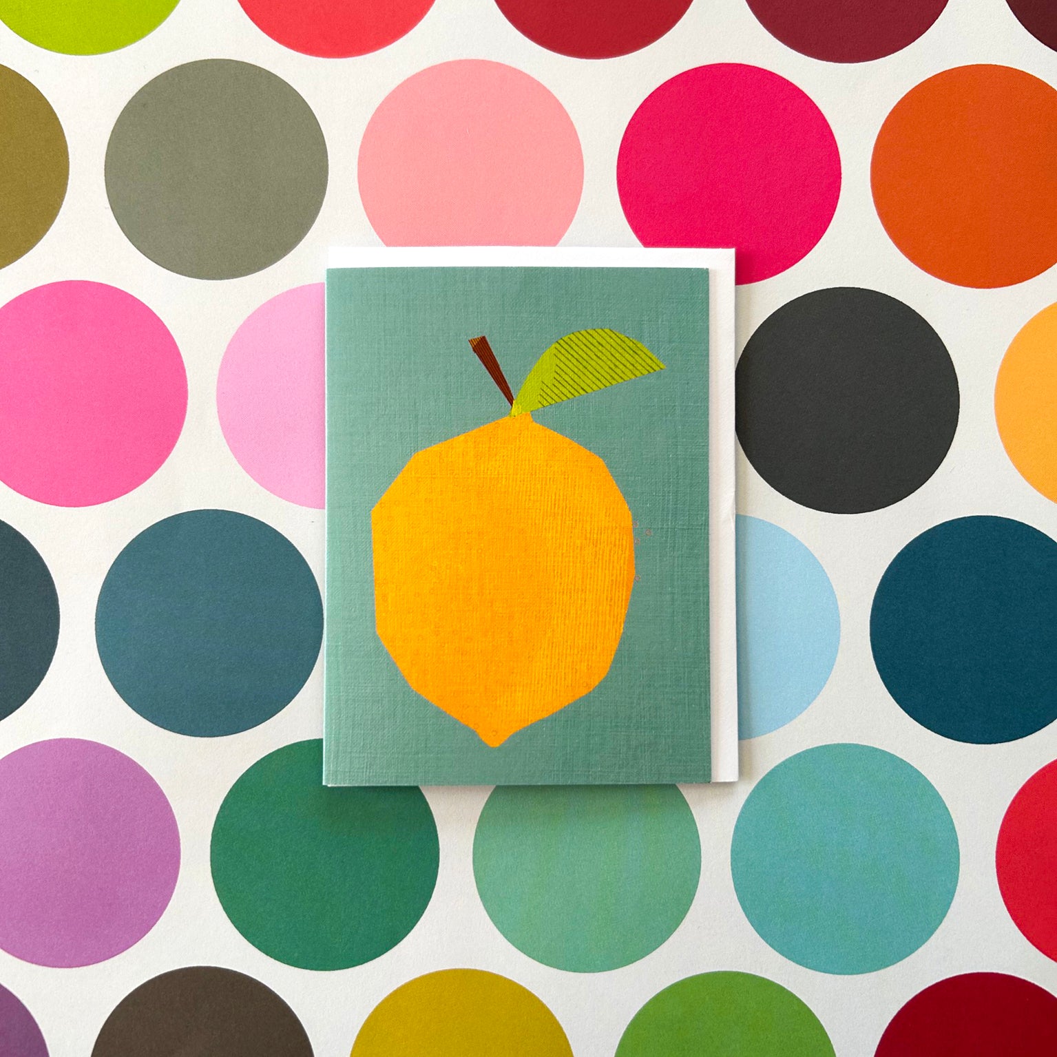 AL07 mini lemon greetings card