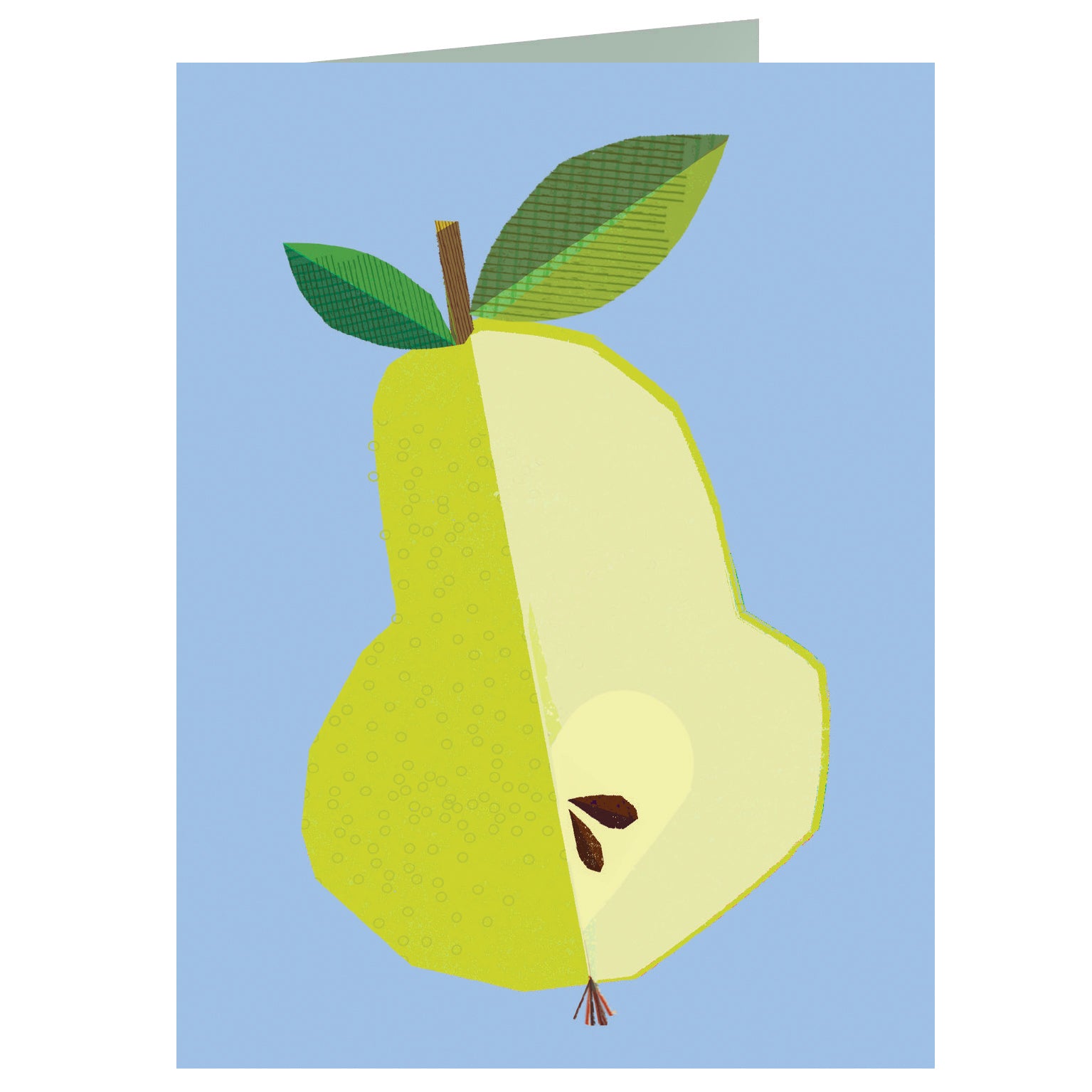 AL09 mini pear greetings card