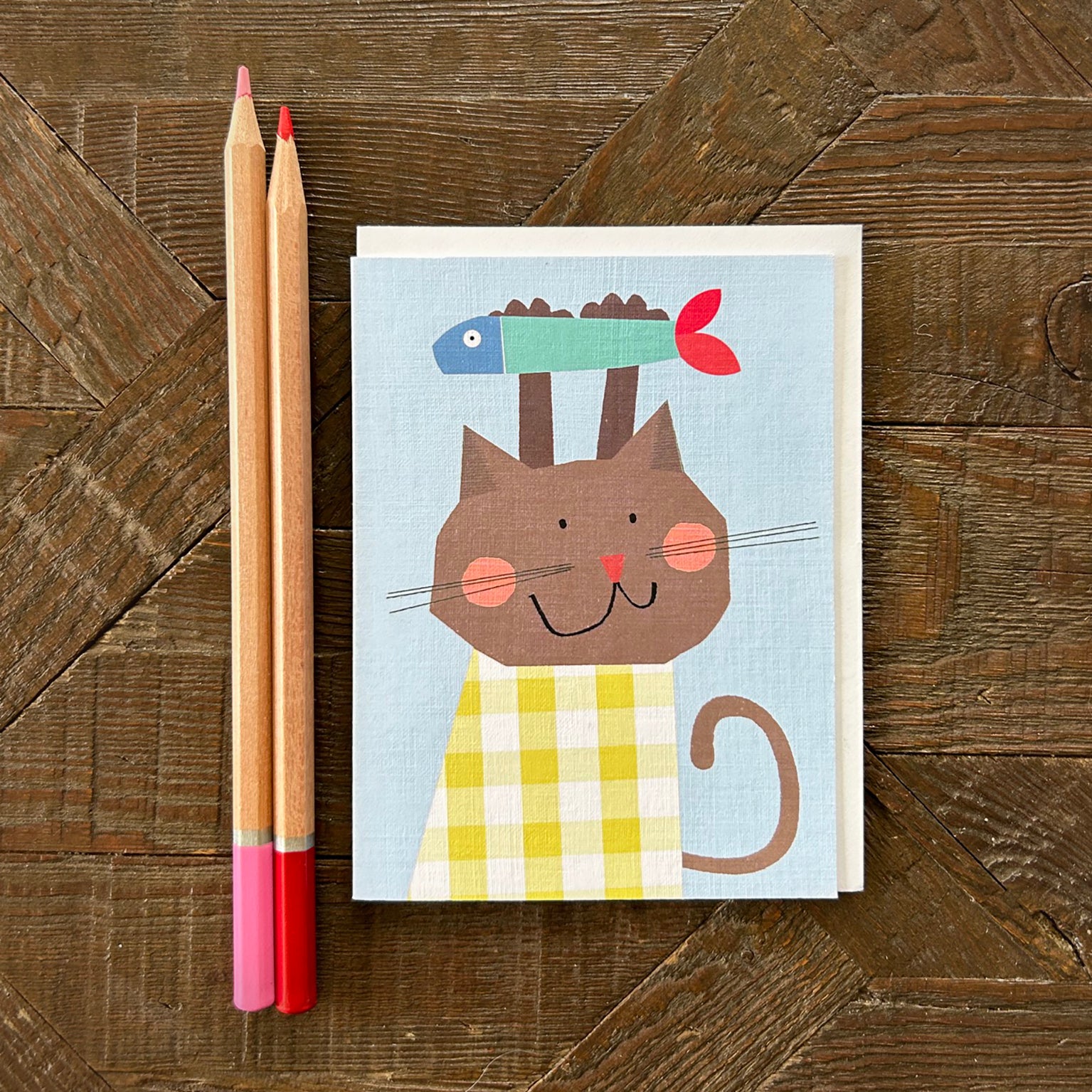 AL10 mini cat & fish card