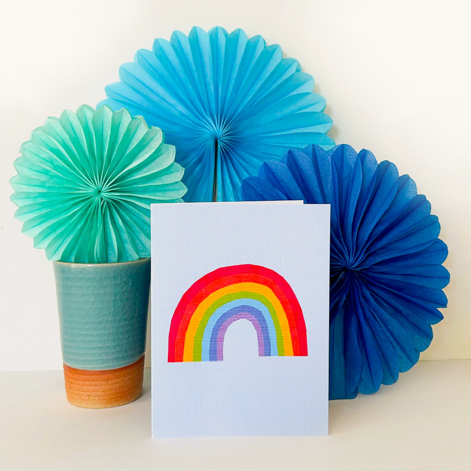 AL11 mini rainbow greetings card