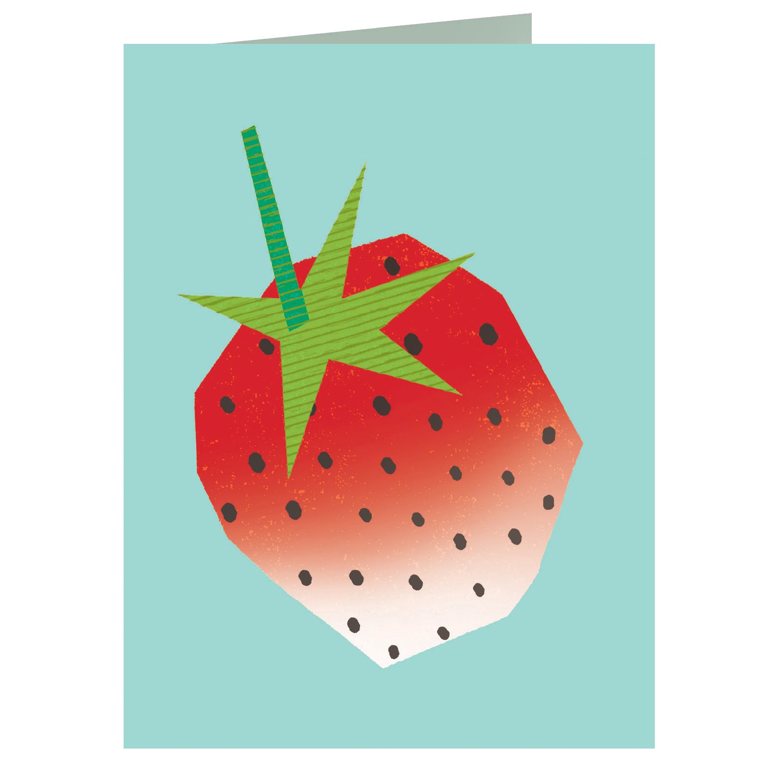 AL13 mini strawberry greetings card