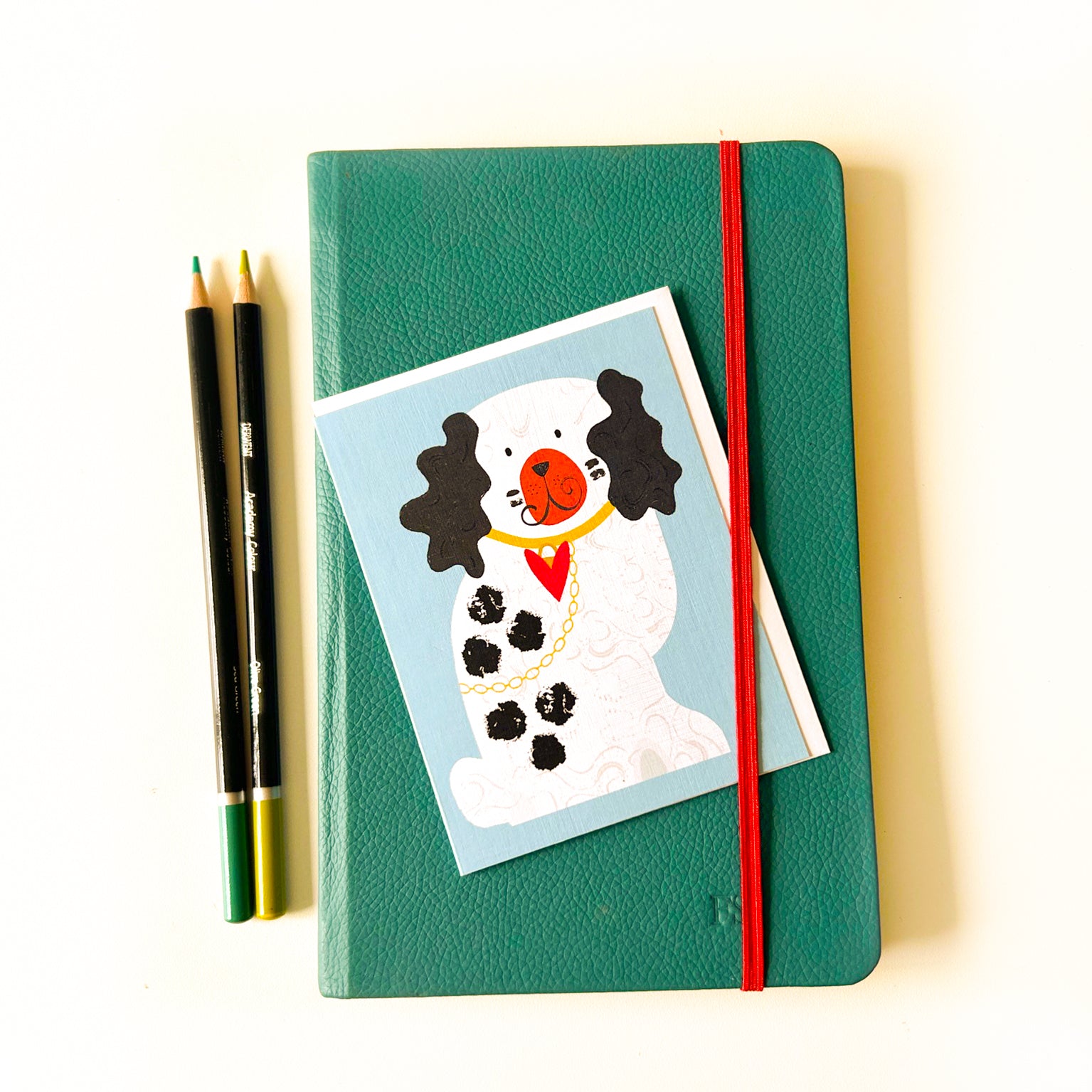 AL16 mini staffordshire dog card