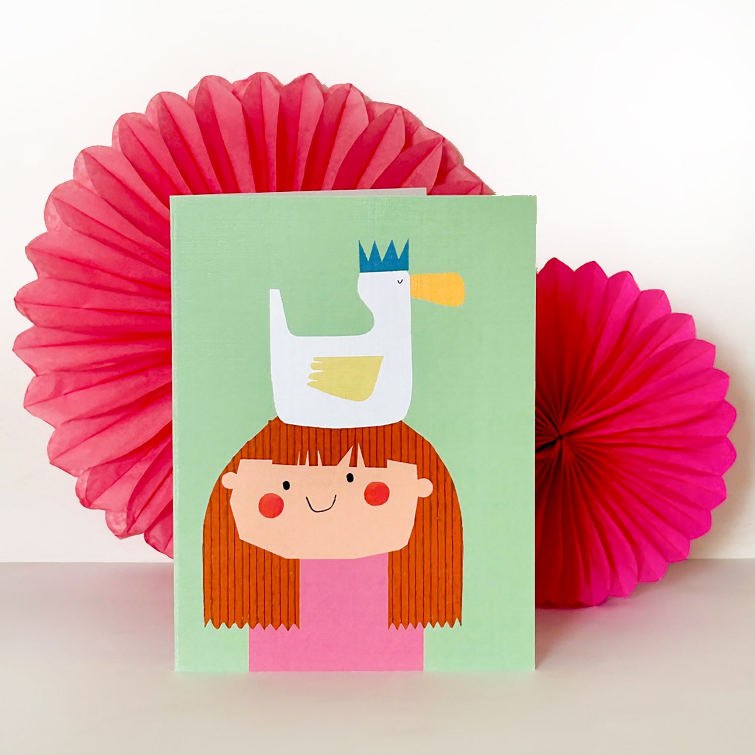 AL22 mini girl and duck card