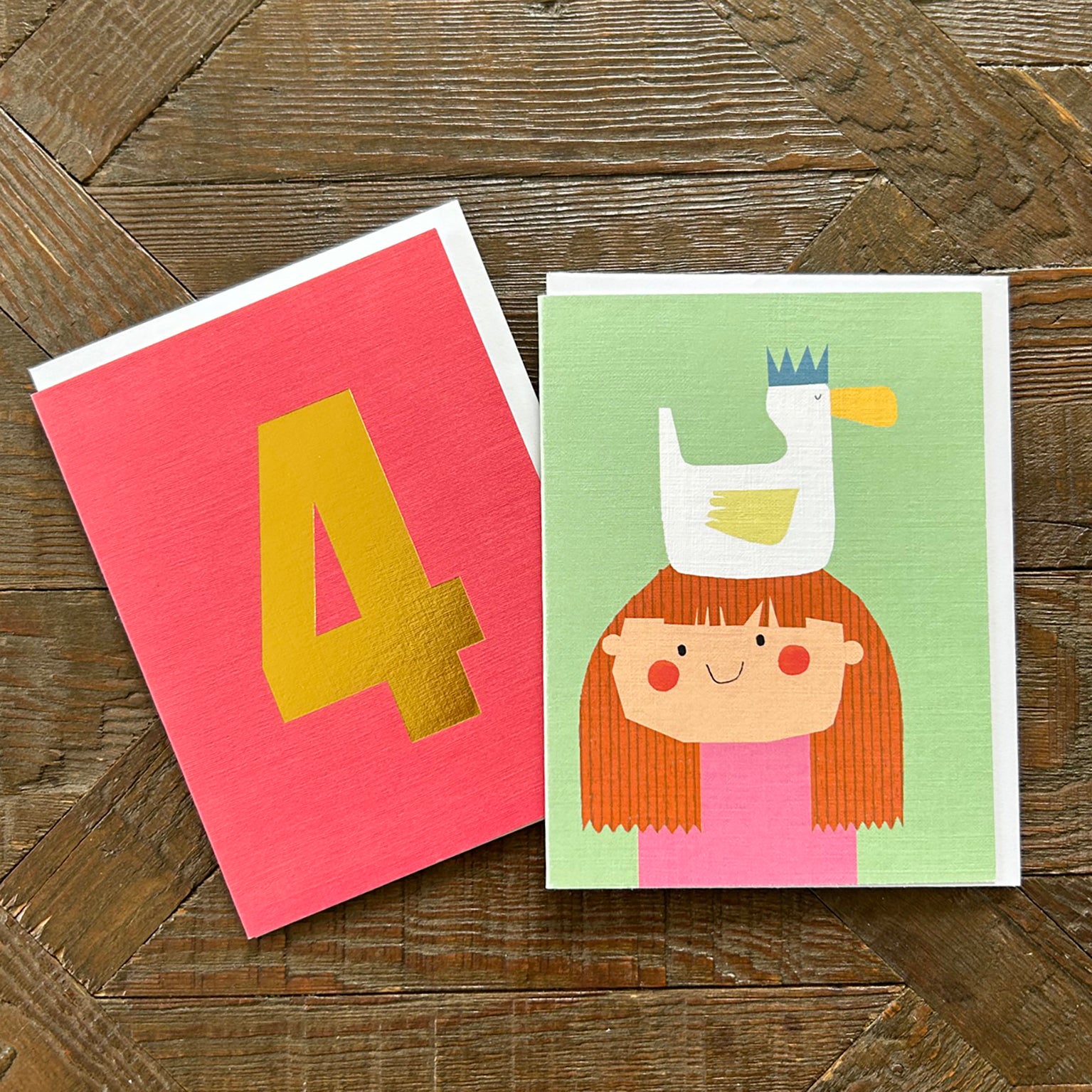 AL22 mini girl and duck card